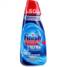 Гель для мытья посуды в посудомоечных машинах FINISH 1 л, All in 1 Shine&amp;Protect 3078328 605754 
