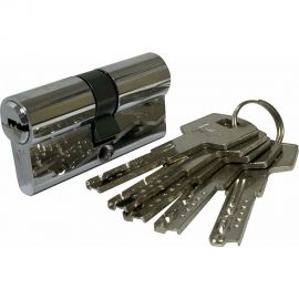 Цилиндровый механизм Вантаж 5 ключей, хром Z85, 35x50 СР 