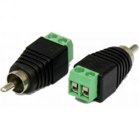 Разъем штекер RCA с клеммной колодкой REXANT блистер 50шт 14-0413 