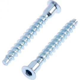 Винт конфирмат TUNDRA krep, 6.3х50 мм, стальной, оцинкованный, в упаковке 10 шт. 5082522 