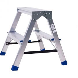 Двухсторонняя алюминиевая стремянка STAIRS 2 ступени ТТ-01-00539 