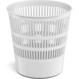 Сетчатая пластиковая корзина для бумаг ErichKrause Classic 12 л, белый 55940 