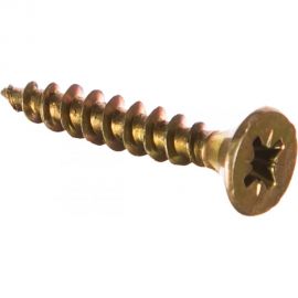 Потайной универсальный шуруп Метизный двор 5,0x30, желтый, 500 шт. 4607159063465 