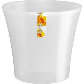 Горшок SANTINO АРТЕ 0.6 л, 11х9.7 см, прозрачный/прозрачный 049090 