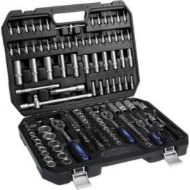 Набор инструментов в кейсе TUNDRA автомобильный, CrV, 1/2"", 1/4"", 3/8"", 152 предмета 881835 