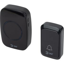 Дверной звонок ЭРА C88 беспроводной, от сети, черный, 36 мелодий Б0054087 