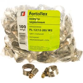 Червячный хомут FORTISFLEX PL-12/W2 12-20 мм 69009 