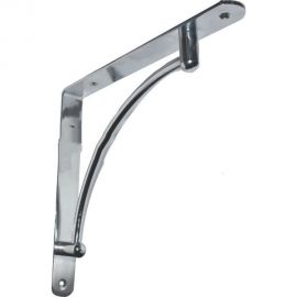 Арочный вогнутый кронштейн MFK-TORG 220х220 хром 73025 К-39 