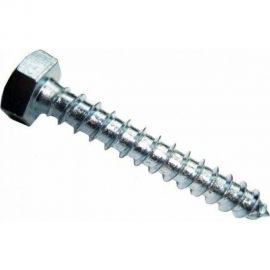 Сантехнический шуруп Стройметиз 6х50 DIN 571 цинк уп. 40 шт. коробка 2170473 