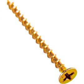 Саморез по дереву для ГКЛ Метизный двор 3,5x51, желтый, цинк, Ph2, 250 шт. 4690441028228 