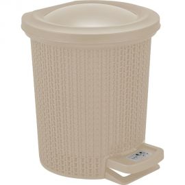 Контейнер для мусора с педалью Svip Ajur 6 л, айвори SV4064АЙВ 