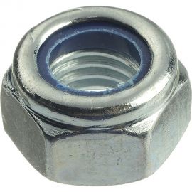 Шестигранные гайки со стопорным кольцом Профикреп DIN985 Zn пакет, М4 16 шт 112992 