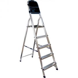 Алюминиевая шестиступенчатая стремянка с органайзером Алюмет Ам706АК 
