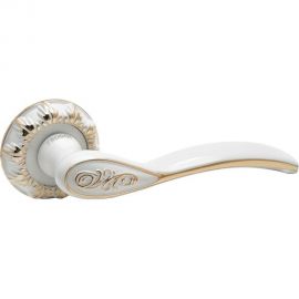 Раздельная ручка Trodos AL-75 WW/PB белый/золото 204452 