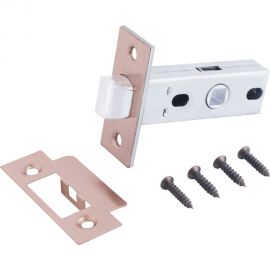 Защелка Аллюр L45-8 AC (старая медь; торцевая планка 25 мм; без ручек) 11213 