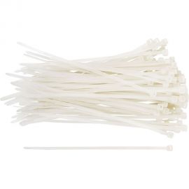 Нейлоновые хомуты для проводов FIT белые, 100 шт., 3,6х200 мм 60369 