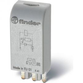 Модуль индикации и защиты Finder Зеленый светодиод + диод, стандартная полярность, = 6-24В DC, 9902902499 