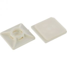 Площадка под хомут Невский Крепеж 27х27 полипроп. белая самокл. 20 шт. 800765 