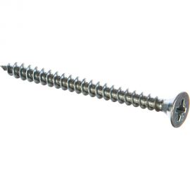 Потайной универсальный шуруп Метизный двор 6,0x70, белый, 5 шт. 4690441019370 