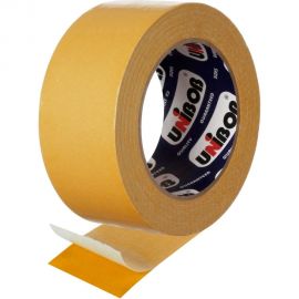 Двухсторонняя клейкая лента UNIBOB тканевая 25 мм х 25 м 211742 