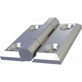 Накладная петля ТРИЗАМ ПН5050.1.2.4 (50х50 мм; металл; хром; 180 градусов; 4 отверстия М6) TRZ0094 