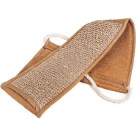 Мочалка-лента для тела Доляна длинная, 70х10 см, конопля 3628384 