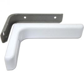 Угловая консоль Локри 120x80 мм, белая MOD 2 120X80 WHITE SET 2PCS 