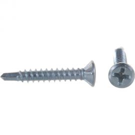 Оконный саморез Метизный двор 3,9x25 сверло, белый, 15 шт. 4690441018427 