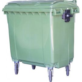 Мусорный контейнер Тара.ру полипропилен, 770 л, зелёный 21715 