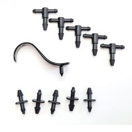 Набор фитингов для микротрубки 3 мм Профитт 4823655 