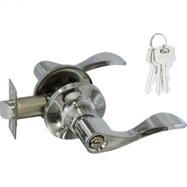 Ручка-защелка НОРА-М NEW хром ЗВ1-01 ключ/фикс. 15627 