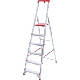 Алюминиевая стремянка с лотком-органайзером Новая Высота 9 ступеней 3150109 