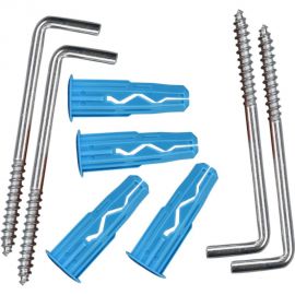 Крюк-шуруп ЕВРОПАРТНЕР L- обр. Zn d4,9хL50 в компл. c дюбелем MULTI 8x32 4шт. MP 309 17 