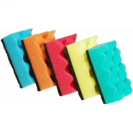 Губки для посуды EUROHOUSE Волна Макси 5 шт 9329 