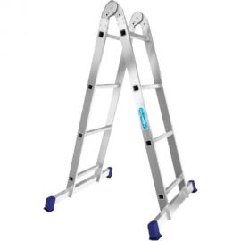 Алюминиевая профессиональная двухсекционная шарнирная лестница Алюмет Серия Т2 Т 203 