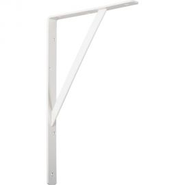 Кронштейн VORMANN Steg усиленный 400х250х30х4 мм, оцинкованный, цвет: белый, 250 кг 00159 400 W 