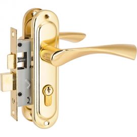 Врезной замок Стандарт с/руч 103/50 GP латунь 4 846 