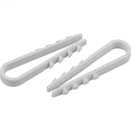 Дюбель-хомут для круглого кабеля 19-25 мм белый Б0045089 