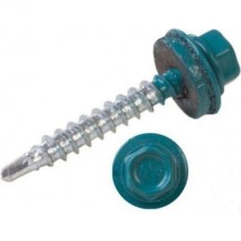 Кровельные саморезы ВИРТУОЗ 5,5х19 мм, RAL 5021, морская волна, 25 шт. 2545 