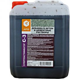 Добавка в бетонные и цементные растворы APIS СУПЕРПЛАСТИФИКАТОР С-3 (канистра; 5,5 кг) 4665296517203 
