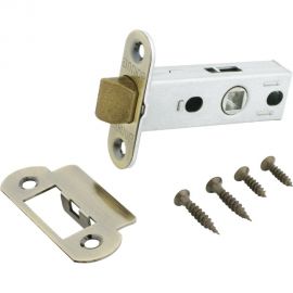 Защелка Аллюр L45-8-R18 AB (старая бронза; овальная торцевая планка 18 мм; без ручек) 11574 