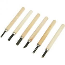 Набор резцов по дереву TUNDRA деревянная рукоятка, 6 шт. 1002756 