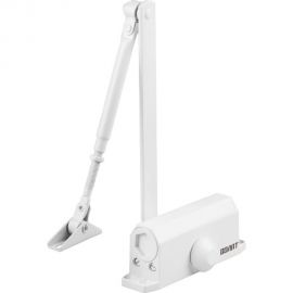 Дверной доводчик ВОЛАТ гидравлический, морозостойкий, 20-60 кг, белый CY-051F 