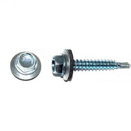 Кровельный саморез Kenner цинк, с шайбой EPDM, 4,8x51, фасовка 150 шт. ск4851ф 