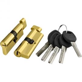 Цилиндровый механизм с вертушкой PUNTO A202/70 mm 30+10+30 PB латунь 5 кл. 30233 