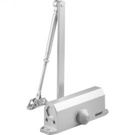 Дверной доводчик ВОЛАТ гидравлический, морозостойкий, 40-80 кг, серебро 35022-80 