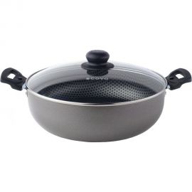 Глубокая жаровня Демидовский 28 стеклянная крышка СД-014 