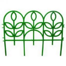 Декоративный заборчик Дачная мозаика Флора "Ажурный" зелёный 10602 