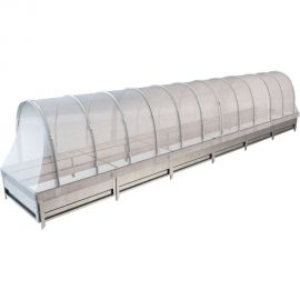 Delta-Park Парник арочный со спанбондом на грядке 36 см , 6 метров 3004003_3 