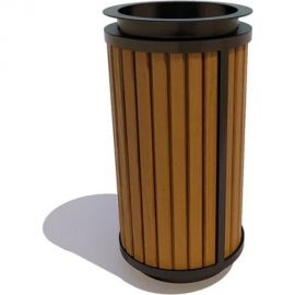 7 скамеек Урна уличн. «Стрит»,67058, сосна, тик 67058/СТРТ/9005/C_ТИК 